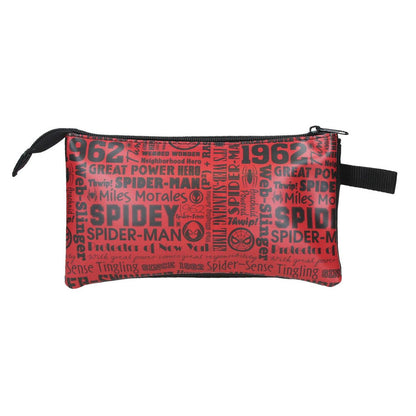 Estojo Triplo Technology Spiderman Marvel
