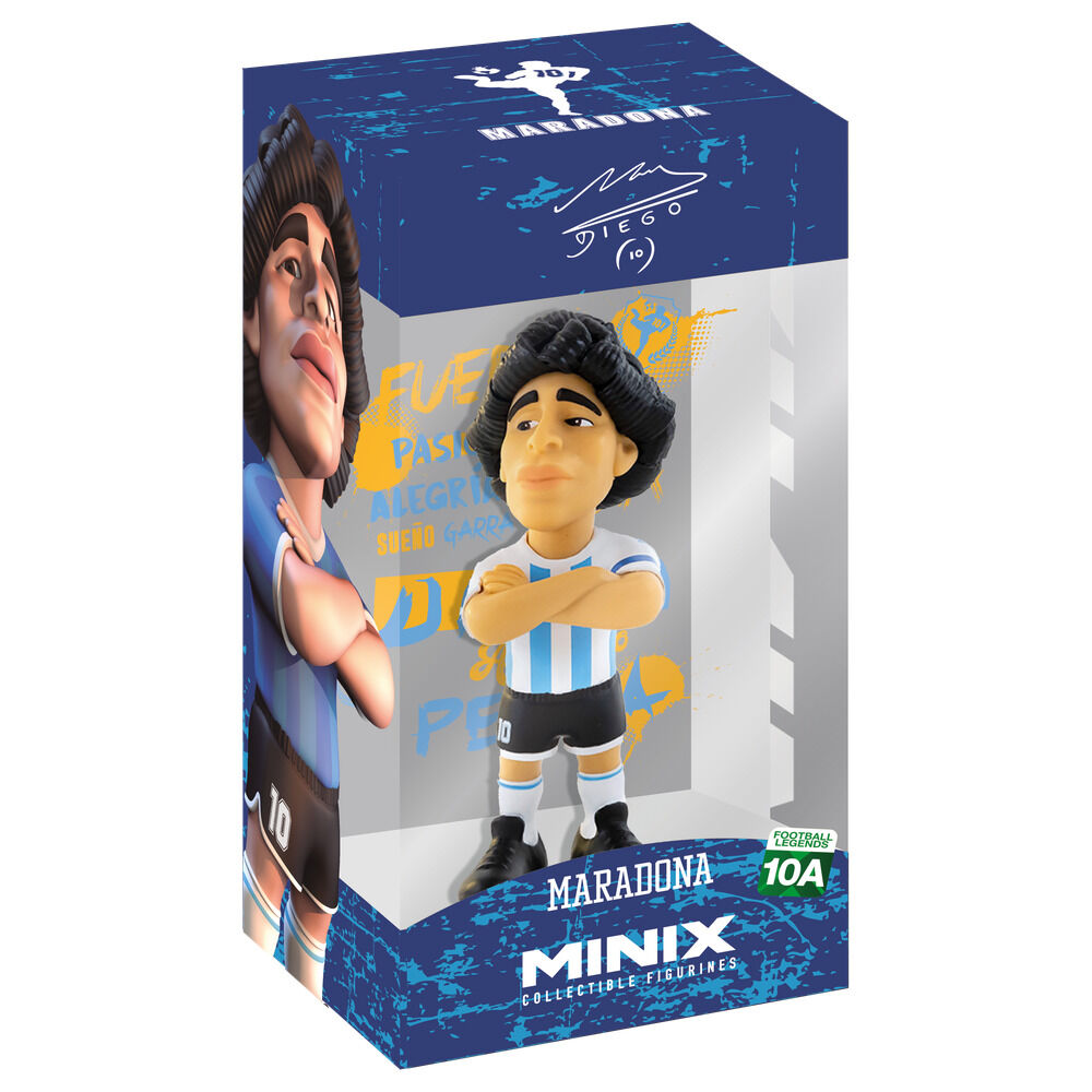 Figura Minix Futebol Argentina Albiceleste Maradona 12cm