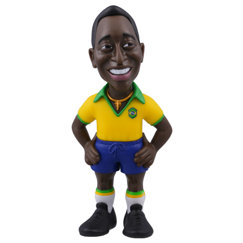 Figura Minix Futebol Brazil Pelé 12cm