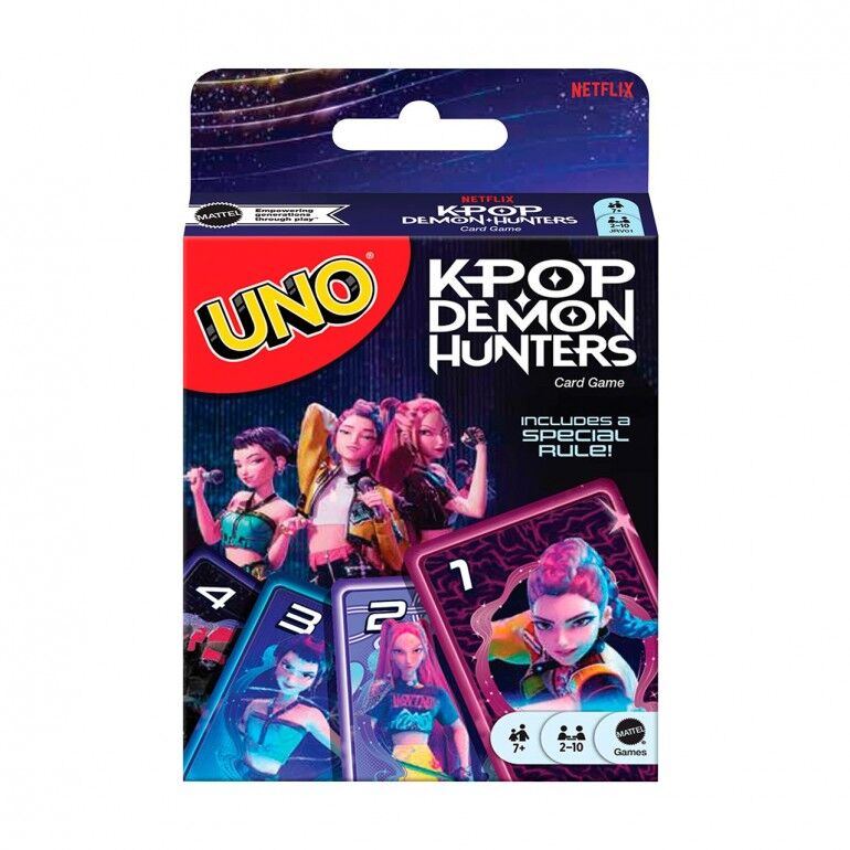 Jogo Cartas UNO K-Pop Demon Hunters
