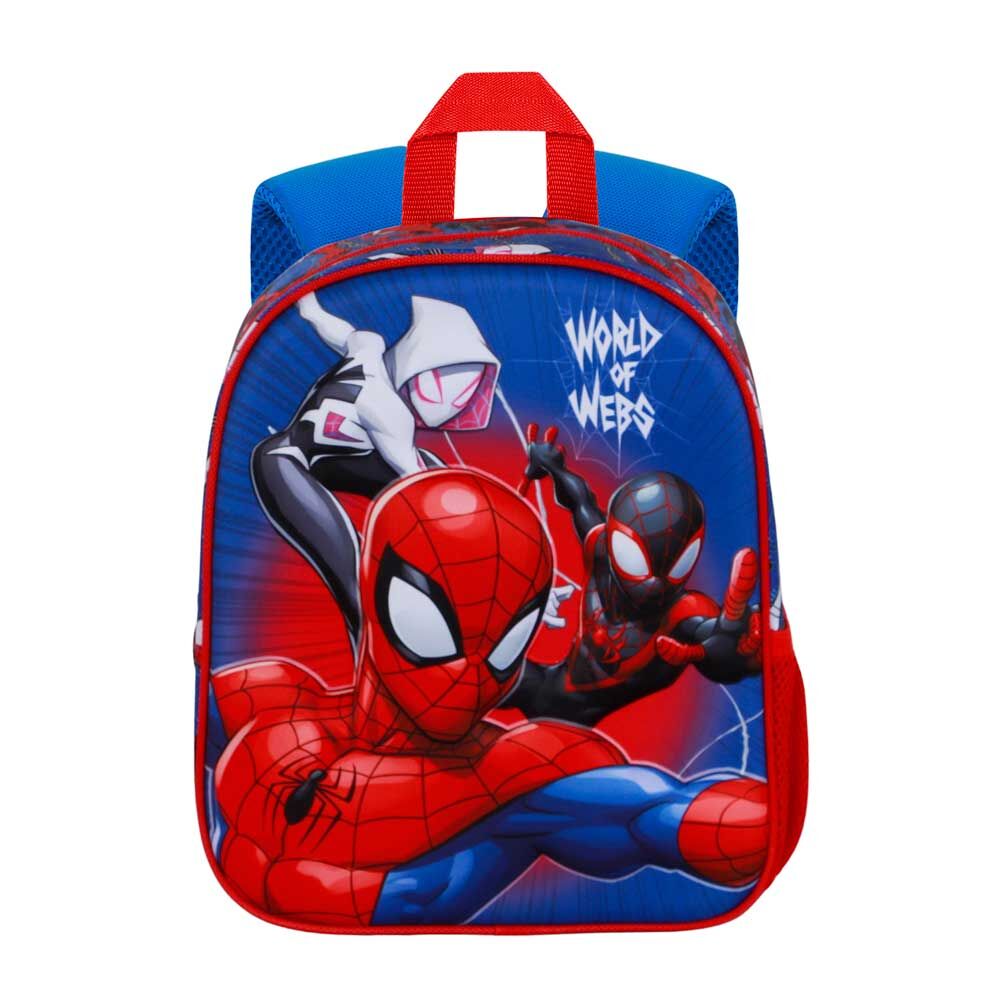 Mochila Pré-Escolar 3D Word Spiderman Marvel 31cm