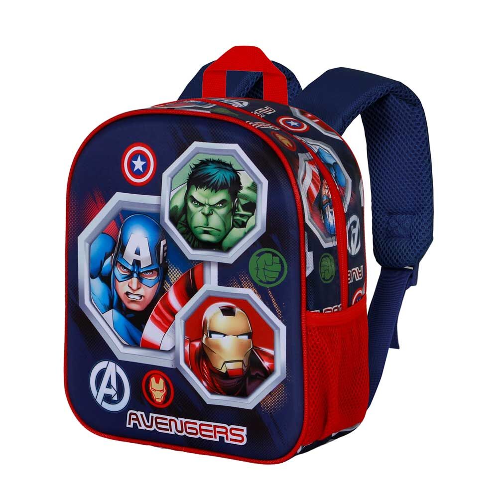 Mochila Pré-Escolar 3D Assemble Avengers Marvel 31cm