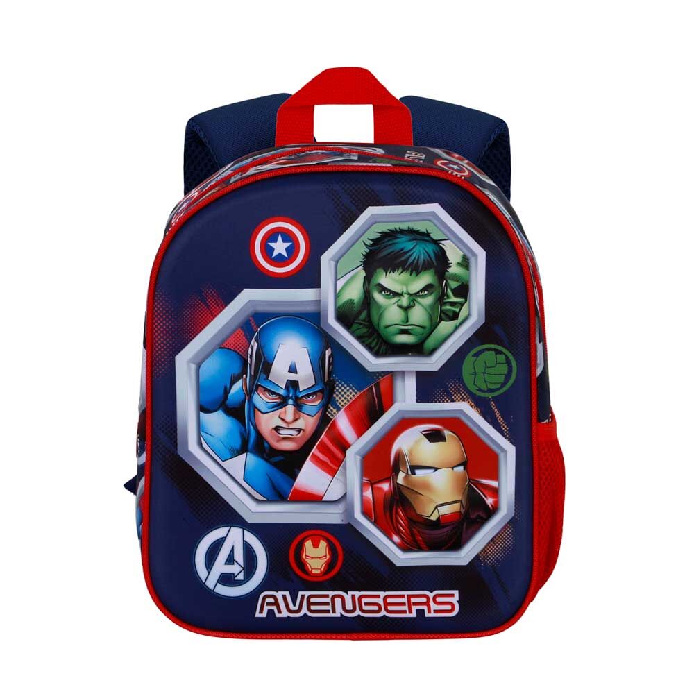 Mochila Pré-Escolar 3D Assemble Avengers Marvel 31cm