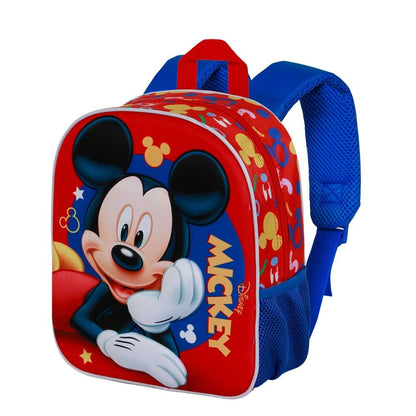 Mochila Pré-Escolar 3D Buddy Mickey Mouse Disney 31cm