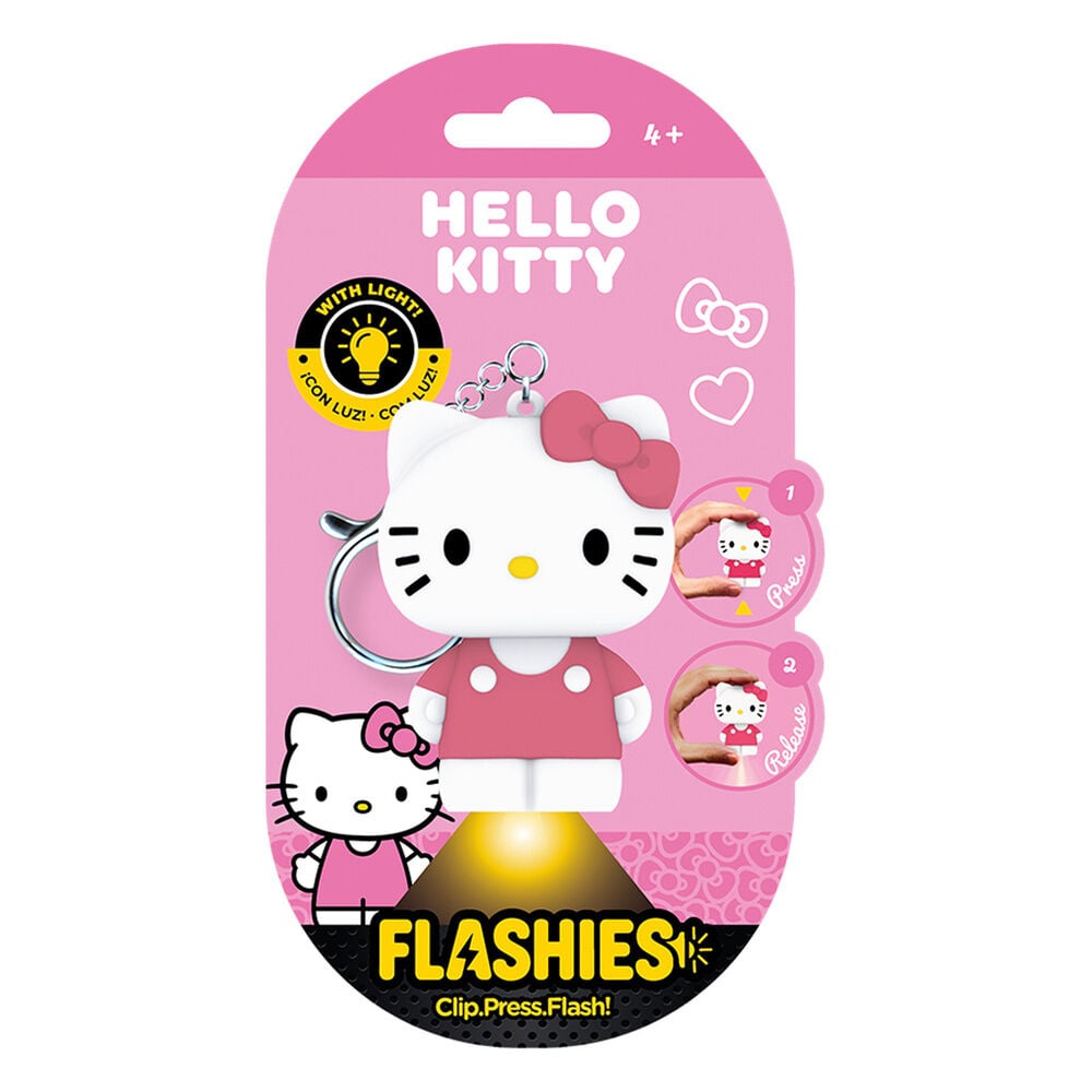 Porta-Chaves figura 3D com luz Hello Kitty Flashies