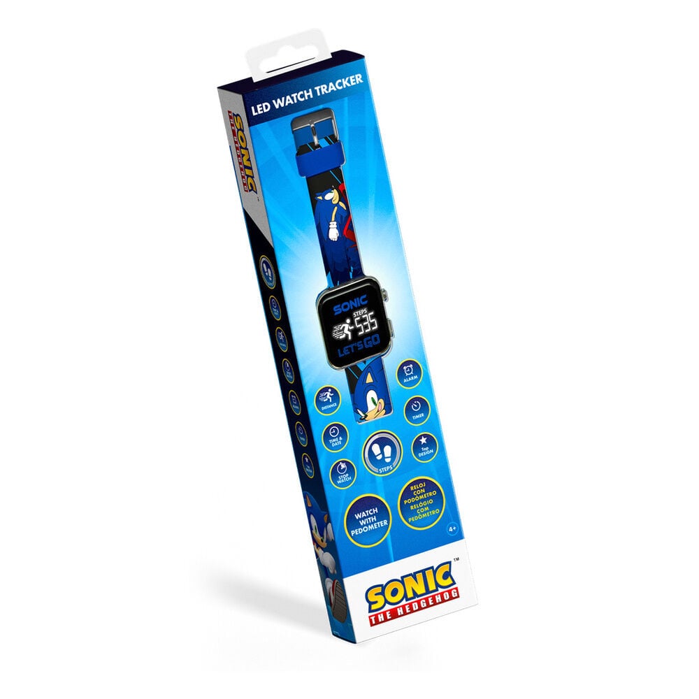 Relógio Led Multi-Funções Sonic the Hedgehog