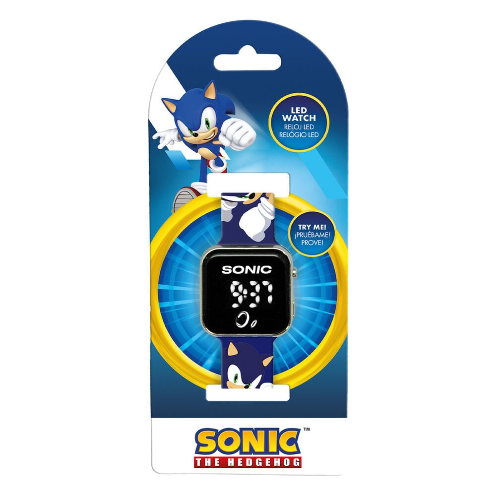 Relógio Led Sonic the Hedgehog