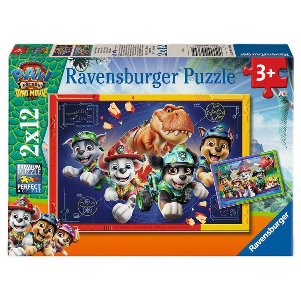 Puzzle Dino Movie Patrulha Pata Paw Patrol 2x12pcs