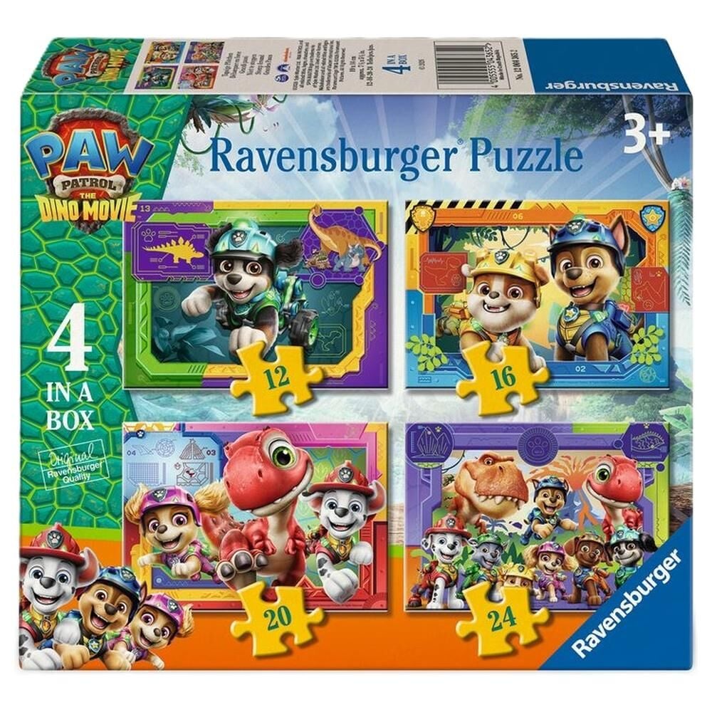 Puzzle Dino Movie Patrulha Pata Paw Patrol 12-16-20-24pcs