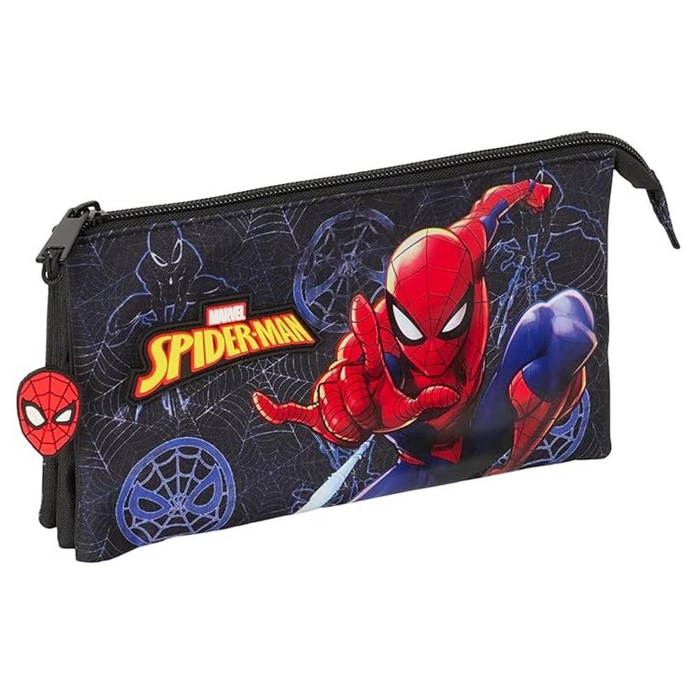 Estojo Triplo Attack Spiderman Marvel