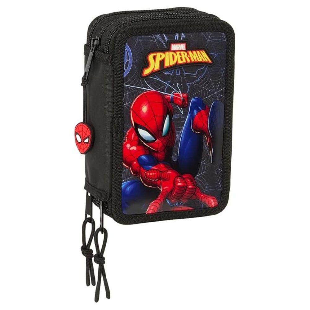 Estojo Triplo Attack Spiderman Marvel 37pcs