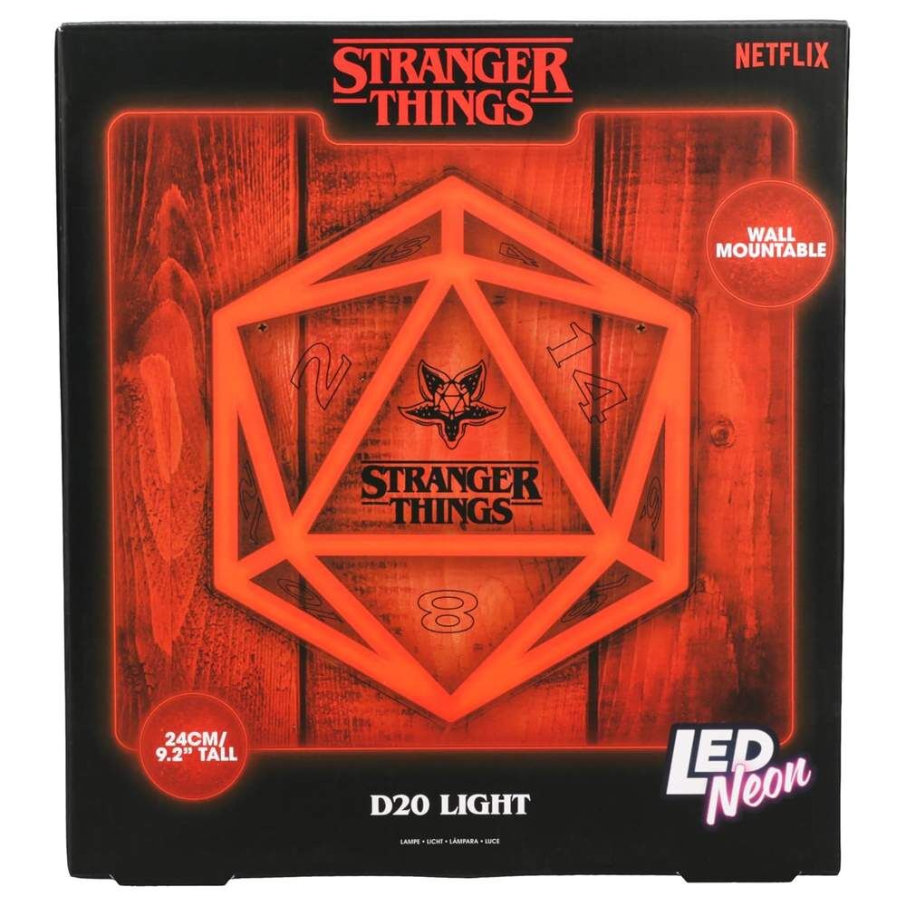 Candeeiro Neon LED para Parede Stranger Things 5