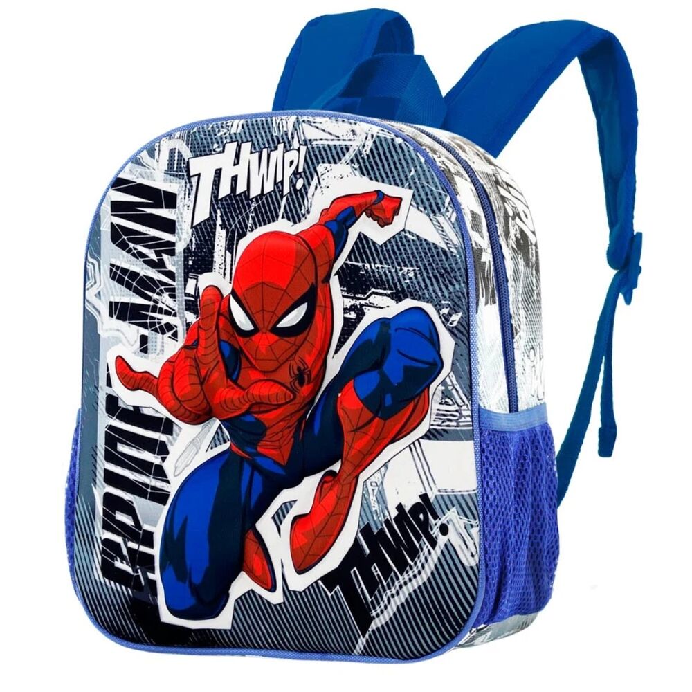 Mochila Pré-Escolar 3D Jumping Spiderman Marvel 31cm