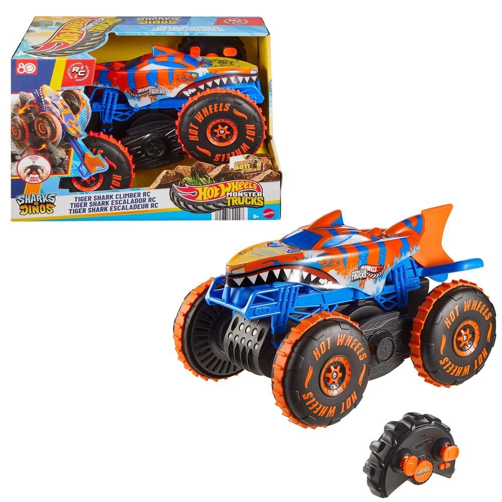 Carro radio control Tiger Shark Climber Monster Trucks Hot Wheels