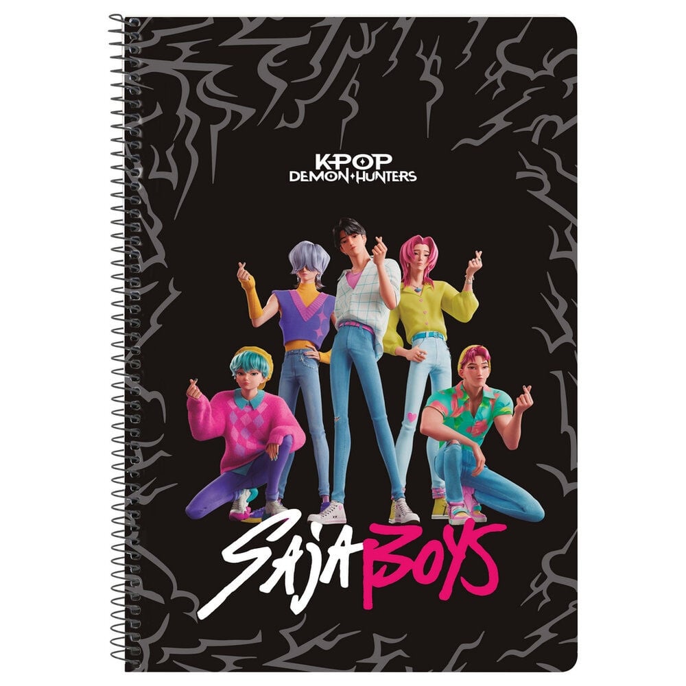 Caderno A5 Saja Boys K-Pop Demon Hunters