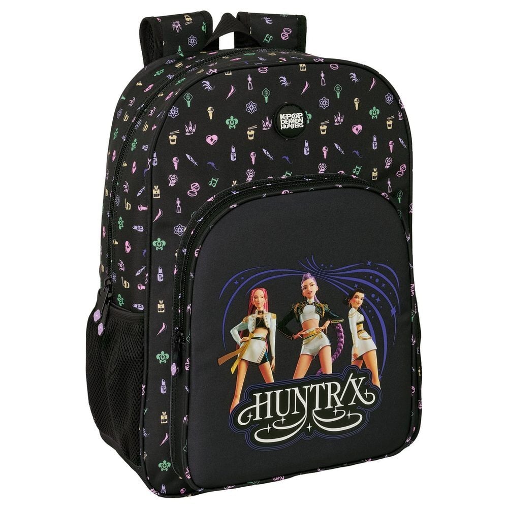 Mochila Escolar Sound K-Pop Demon Hunters 42cm Adaptável