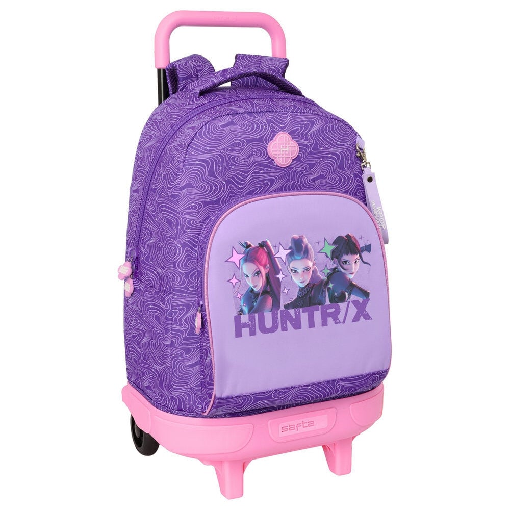 Mochila Escolar Trolley Compact Battle K-Pop Demon Hunters 45cm