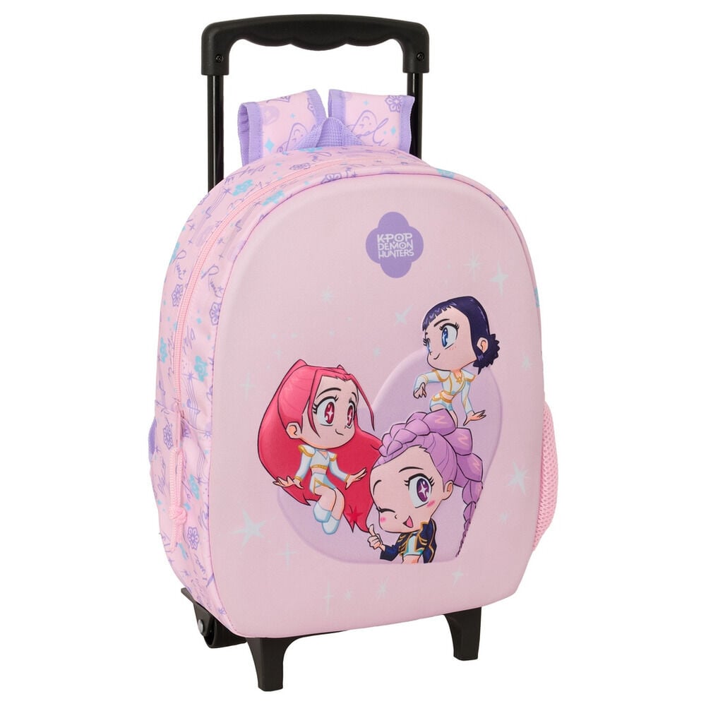 Mochila Pré-Escolar Trolley 3D Chibi K-Pop Demon Hunters 33cm