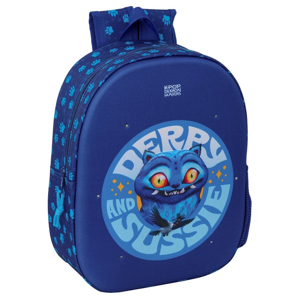 Mochila Pré-Escolar 3D LEDS Derpy K-Pop Demon Hunters 33cm
