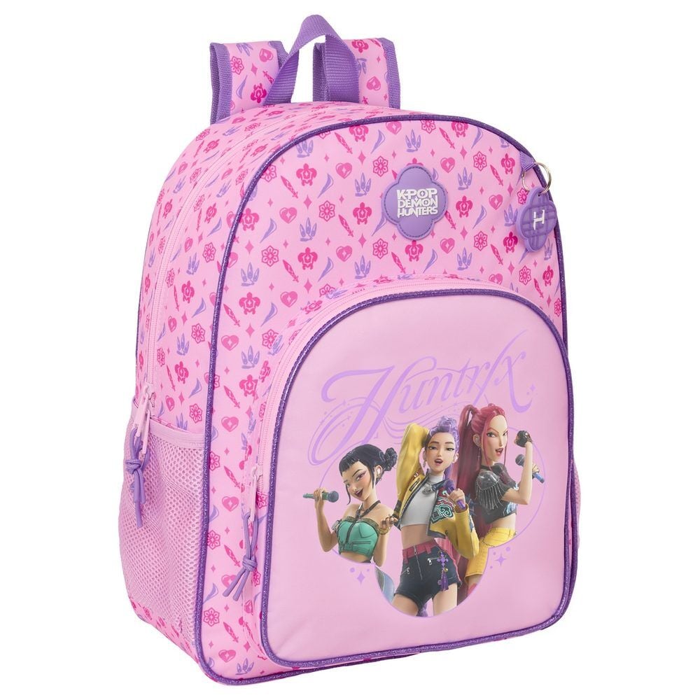 Mochila Escolar Stage K-Pop Demon Hunters 42cm Adaptável