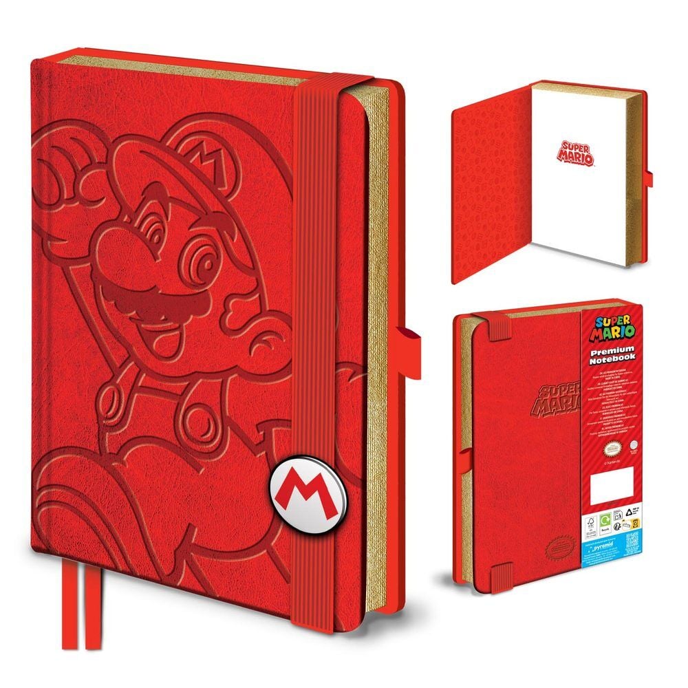 Caderno A5 Mario Super Mario