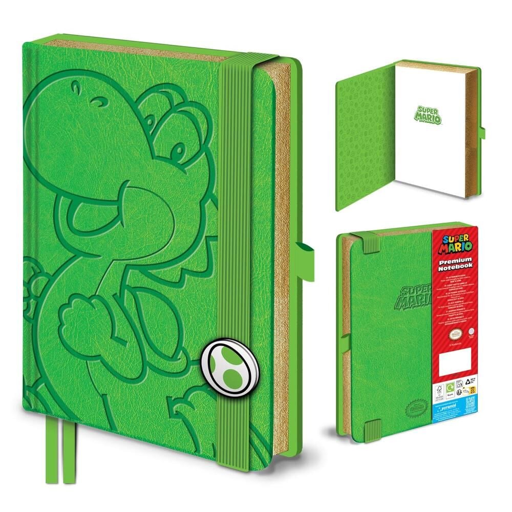 Caderno A5 Yoshi Super Mario