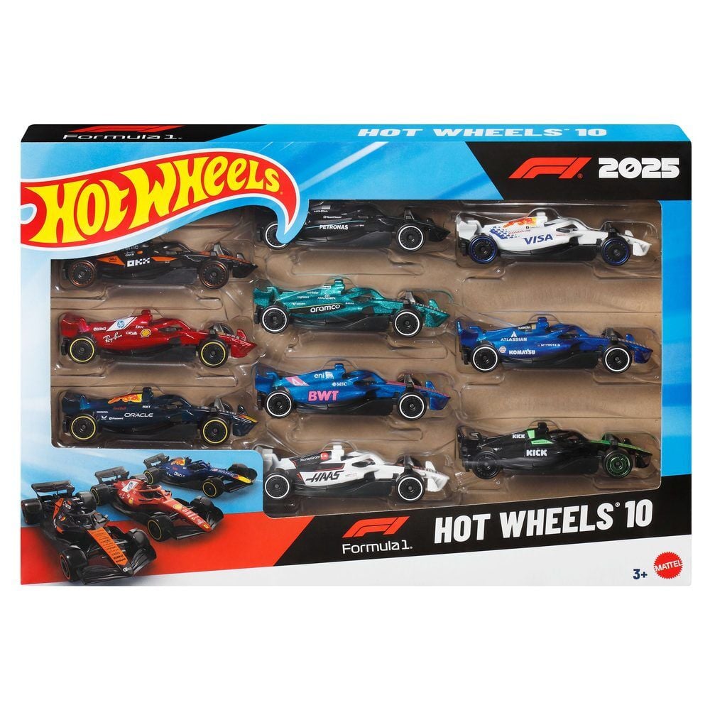 Pack 10 Carros F1 Hot Wheels