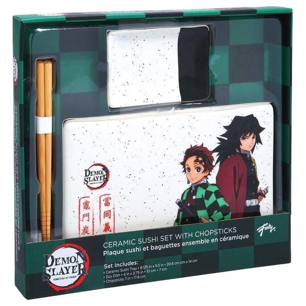 Set Sushi Tanjiro Demon Slayer Kimetsu no Yaiba 3pcs
