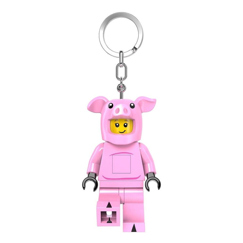 Porta-Chaves com Luz Piggy Girl Lego