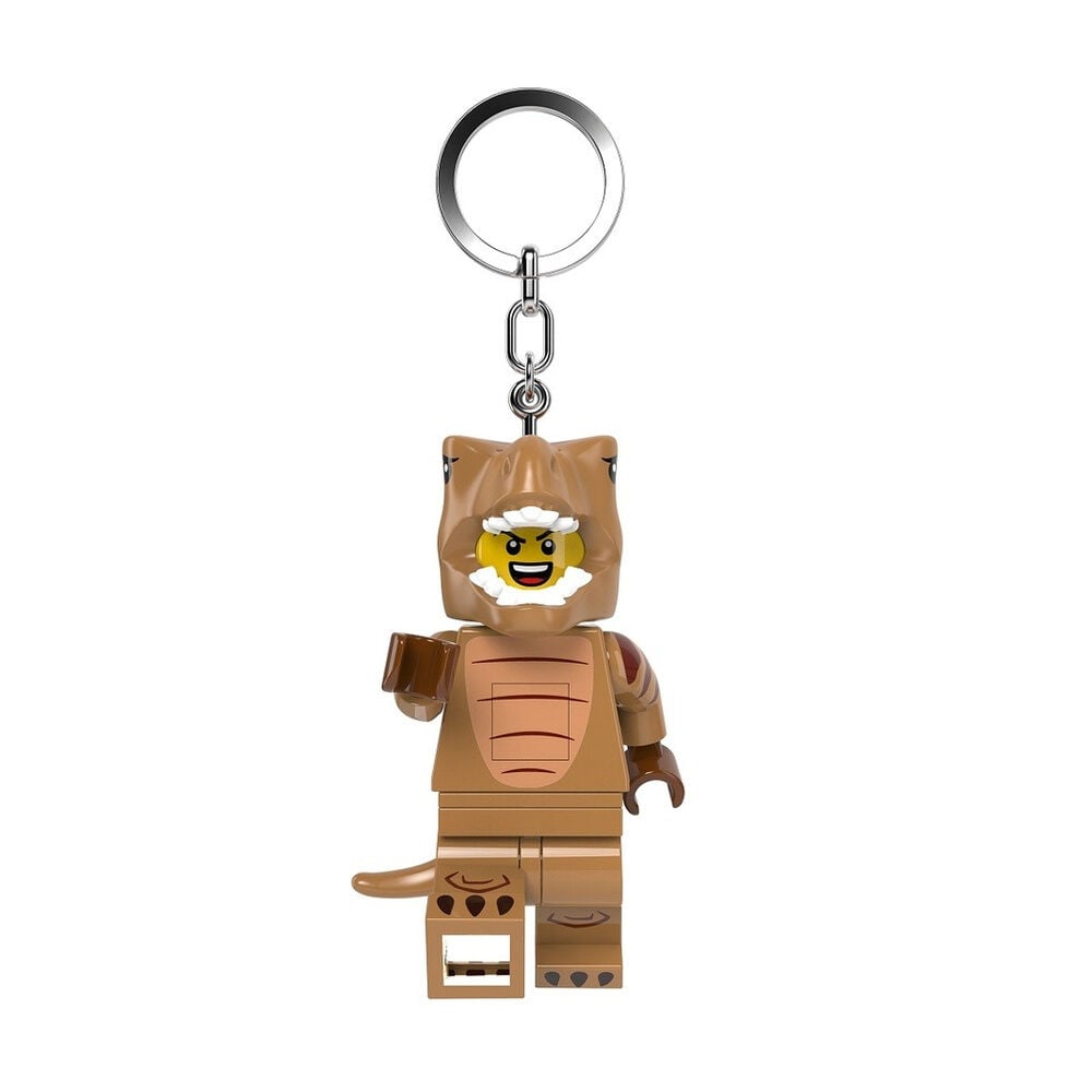 Porta-Chaves com Luz T-Rex Guy Lego