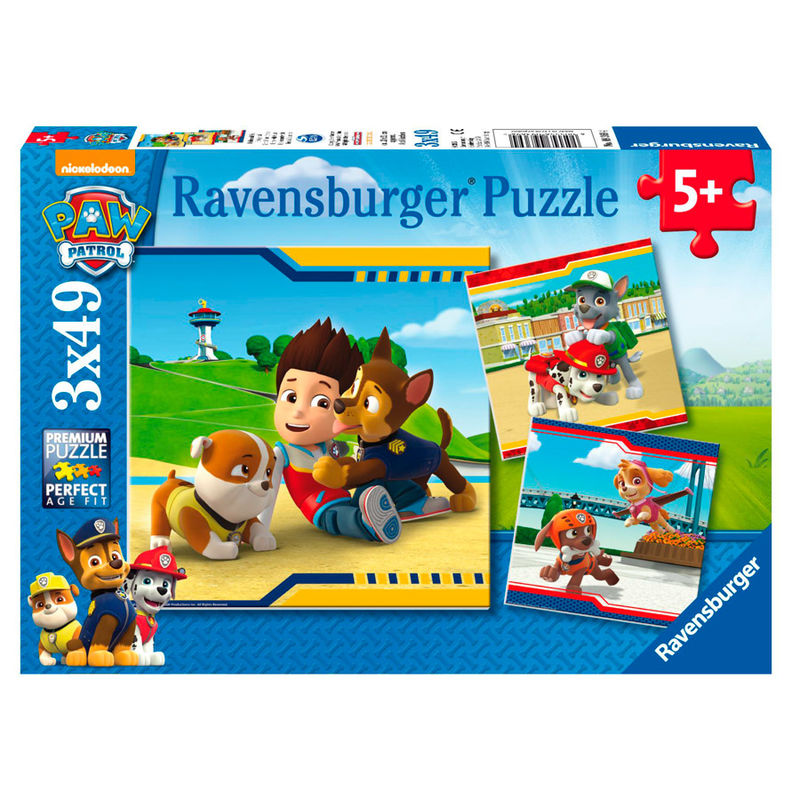 Puzzle Patrulha Pata 3x49pcs