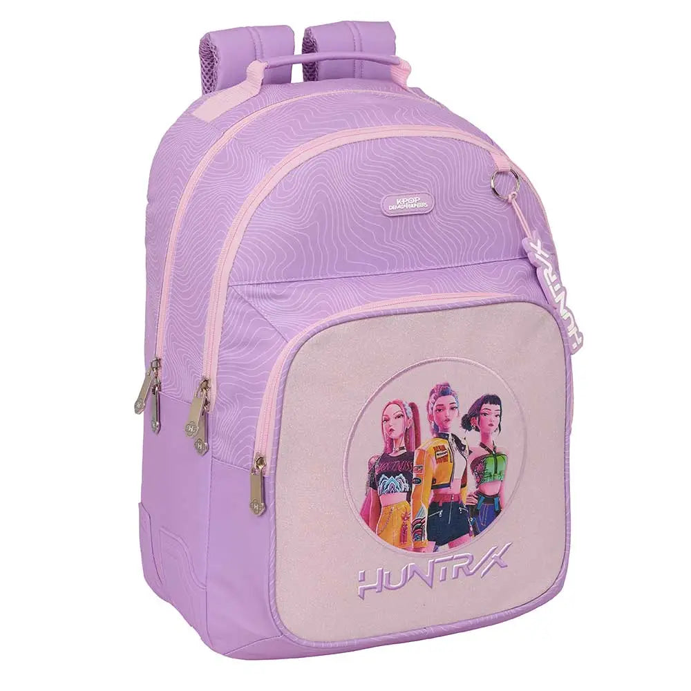 Mochila Escolar Iconic K-Pop Demon Hunters 42cm Adaptável