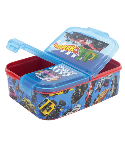 Sanduicheira Multiple com 3 Compartimentos Hotwheels Blue Fire
