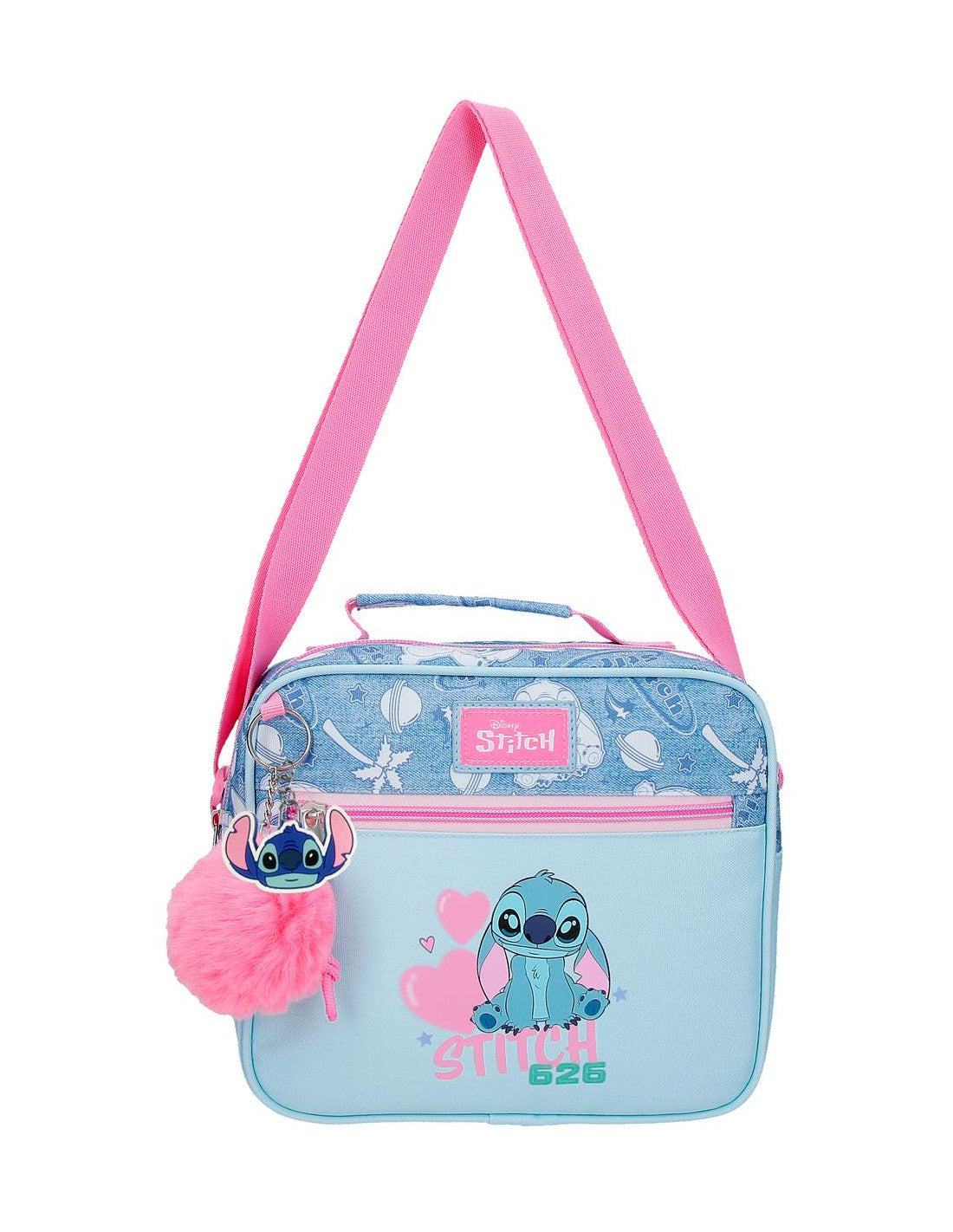 Lancheira Térmica Adaptável Hearts Stitch Disney
