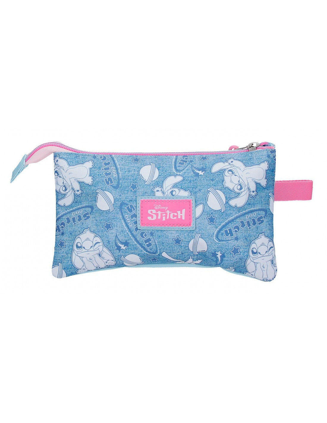 Estojo Triplo Hearts Stitch Disney