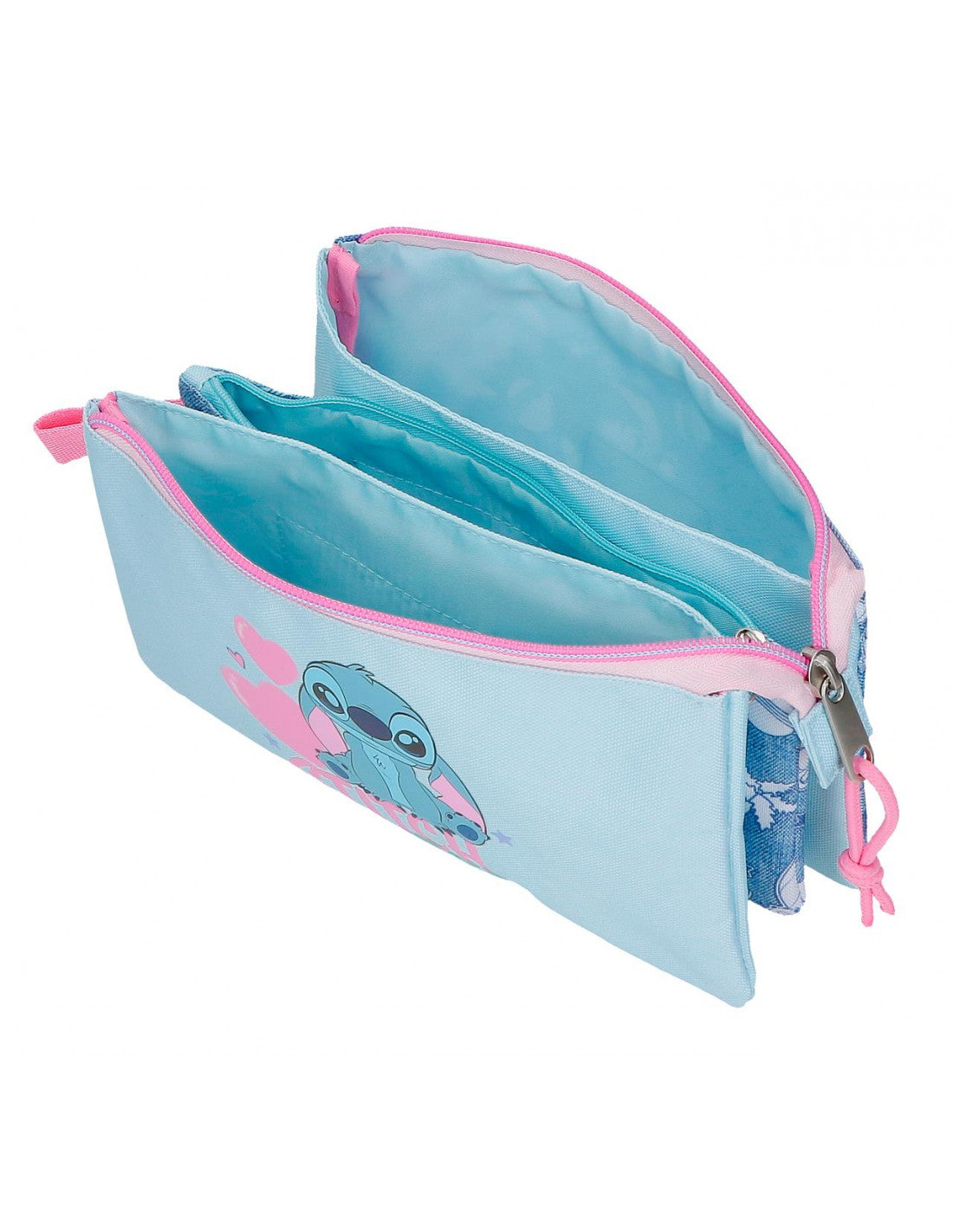 Estojo Triplo Hearts Stitch Disney
